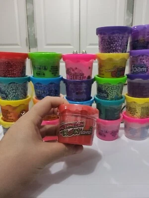 Slime elástico esponjoso rojo hecho a mano con amor viene con encanto bórax y regalos  Foto 1 de 4