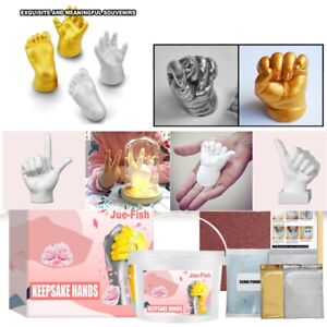 Replica 3D Hands Casting Kit DIY Plaster Statue Hand Molding Handprint Footprint