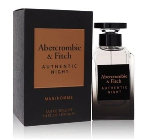 Authentic Night by Abercrombie & Fitch 3.4 oz EDT Cologne for Men New in Box - Picture 1 of 4