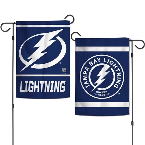 TAMPA BAY LIGHTNING 12"X18" 2 SIDED GARDEN FLAG NEW WINCRAFT 👀🏒 Cover