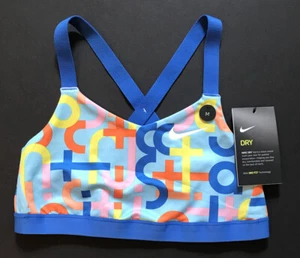 NWT Nike Girls Youth Dri-Fit  Dry Print Sport Bra Top Size M 939538 - Picture 1 of 3