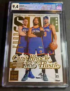 SLAM Magazine 249 2024 NY Knicks Brunson Hart DiVincenzo Gold /94 CGC 9.4 - Picture 1 of 2