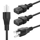 QYD 2 Pack 10FT(3m) 3 Prong Monitor Power Cord Cable Replacement for Dell, Sa...