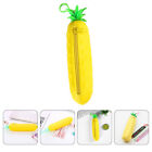 Silikon-Ananas-Federmäppchen: Stift- & Make-up-Tasche mit Reißverschluss
