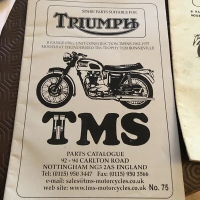 Triumph B Range 650 Unit Construction 1962 To 1975 Parts Books - Image 1 of 4