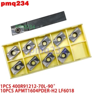 400R91212-70L-90 Rough boring tool holder +10PCS APMT1604 Carbide Milling Insert - Picture 1 of 6