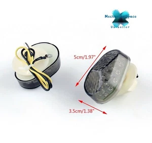 2X Indicadores de luz de señal de giro para motocicleta intermitentes ámbar- Kawasaki - Imagen 1 de 4