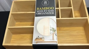 New Bamboo Desktop, Drawer Multi/Use Organizer, Storage Box. - Picture 1 of 8