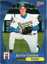 1999 Multi-Ad Helena Brewers Minor League Baseball #21 Justin Gordon