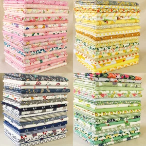 20pcs Quilting Cotton Fabric Bundle Squares Sewing Patchwork Floral Scraps Lot - Picture 1 of 6