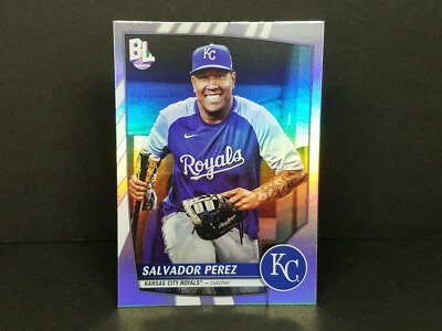 2023 Topps Big League #250 Salvador Perez, Royals - Uncommon Rainbow Foil - Image 1 of 2