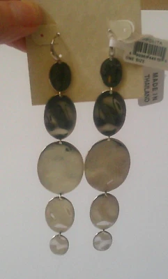 IPPOLITA Sterling Silver  Extra Long Linear Oval Earrings in Classico $495 - Image 1 of 4