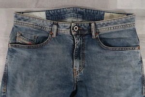 Mens Diesel THOMMER Stretch Slim Skinny Blue Jeans W34 L30 Wash 084UX - Picture 1 of 15