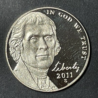 2011 S Proof Jefferson Nickel Uncirculated US Mint United States. Monticello... - Image 1 of 2