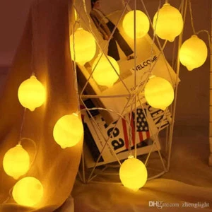 10 LED Battery Operated String Light with Lemon - Warm White - Picture 1 of 9