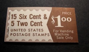 US Booklet Stamp Scott # BK117 1,00 $ 1968-71 MNH Stock Picture L131 - Bild 1 von 1