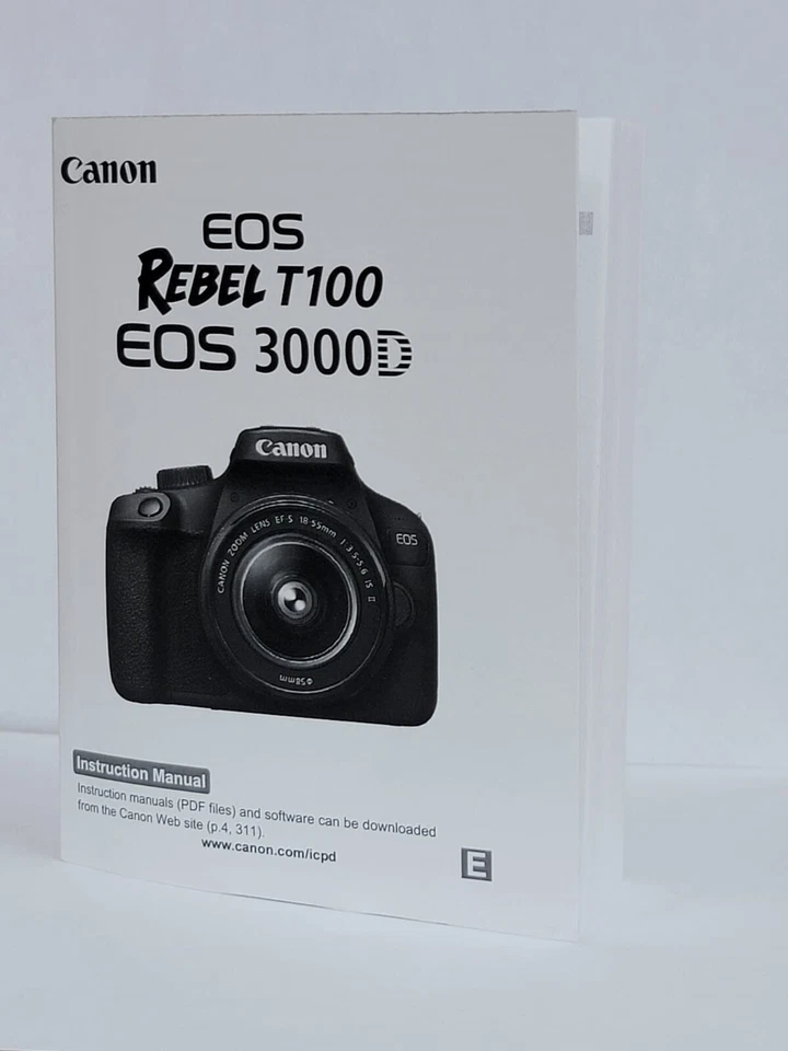 Canon Rebel T100 Instruction Owners Manual EOS 3000D Book NEW - Image 1 of 1