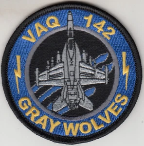 VAQ-142 GRAY WOLVES SHOULDER CIRCLE PATCH [Item 142001] - Picture 1 of 1