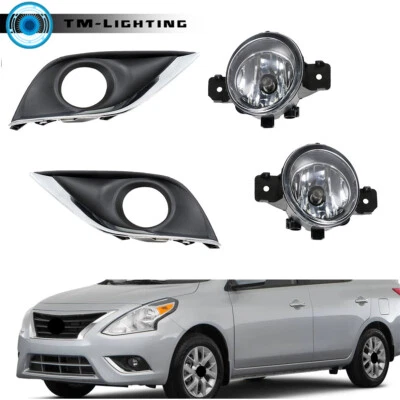 Faros antiniebla linternas con interruptor + kits de cableado para Nissan Versa 2015-2018 sedán de 4 puertas Foto 1 de 4
