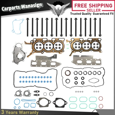 Cylinder Head Gasket Set Bolts Fits For 15-17 Ford Edge Flex Taurus MKZ MKX 3.5L - Изображение 1 из 4