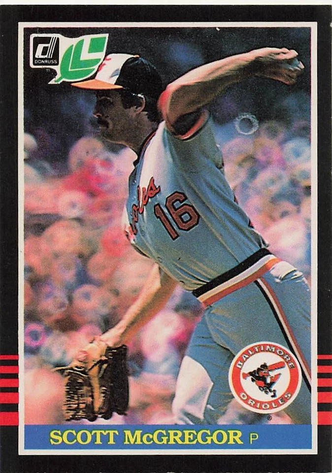 SCOTT McGREGOR 1985 DONRUSS LEAF BASEBALL #72 - Image 1 of 1