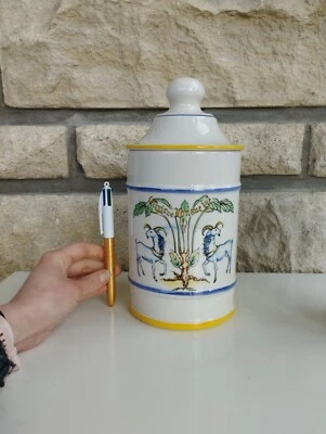 ANCIEN POT PHARMACIE APOTHICAIRE ELIXIR DE LONGUE VIE 25 CM  - Photo 1/4