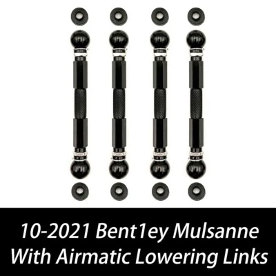 For 2010-2021 Bentley Mulsanne Adjustable Air Ride Suspension Lowering Links Kit - Image 1 of 4