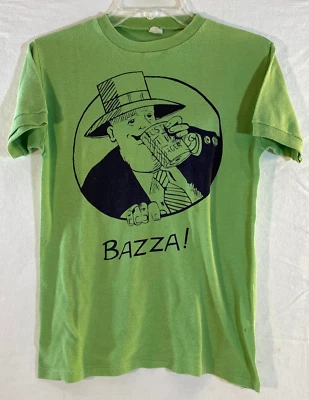 Camiseta Bazza Australiana Vintage Verde Polinósico Rayón/Poli Algodón Talla M Foto 1 de 4