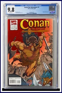 Conan der Abenteurer #1 CGC Graded 9.8 Marvel 1994 Embossed Cover Comic Book. - Bild 1 von 2