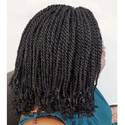 ATOZWIG Short Senegal Braided Wigs New Box Braided Wigs For Black Women Heat Resistant