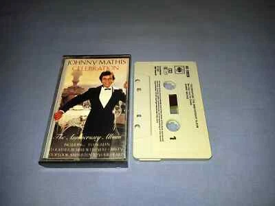 JOHNNY MATHIS CELEBRATION THE ANNIVERSARY ALBUM CASSETTE TAPE ALBUM - Image 1 of 2
