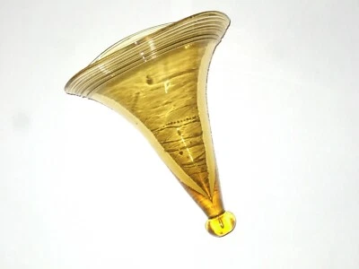 Rare Ancienne Bouquetière XVIII eme en verre jaune, très belle réalisation, TBE - Photo 1/4