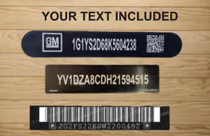 Windscreen/Windshield Vin sticker or plate - Picture 1 of 2