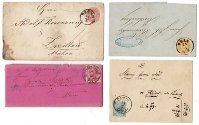 Austrian Empire: 4 letters to Crown Lands, 1890s - Image 1 of 2