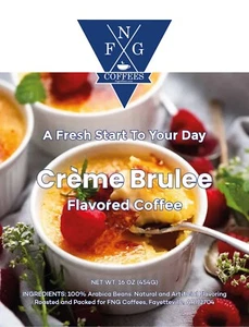FNG Kaffees-Creme Brulee - gemahlene oder ganze Bohne - 16 Unzen - Bild 1 von 1
