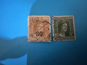 Lot Of 2 Luxembourg Used Stamps 1914 -1921 Grand Duchess Marie Adelaide 94-104 - Bild 1 von 4