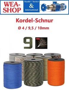Kordelschnur Geflochten Polyester dehnbar Rund Ø 4-10mm Dekoschnur Seil - Bild 1 von 8