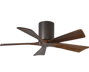 Matthews , Irene Textured Bronze Flush Mount 42" Outdoor Ceiling Fan w/ Remote - Picture 1 of 1