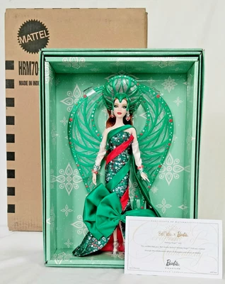 Muñeca Bob Mackie x Barbie Holiday Angel 2024 ~ tercera en serie ~ etiqueta dorada edición limitada ~ como nueva Foto 1 de 4