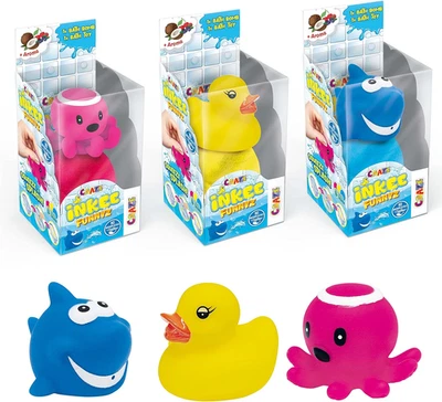 CRAZE Funnyz 3 Set Bombe Da Bagno per Bambini, Profumate Con Giocattoli Color Ba - Immagine 1 di 4