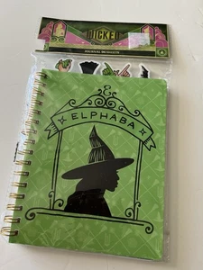 Elphaba Witch Wicked Notebook Journal 96 Pages With Tabs - Picture 1 of 5