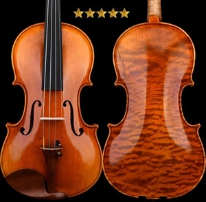 T31+ Master Stradivari 1716 Copy Violin 4/4 Puma Grain European Wood Sweet Sound - Picture 1 of 17