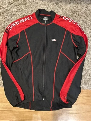 Chaqueta de Ciclismo Louis Garneau Para Hombre Térmica Invierno Negra Cremallera Completa #VV Talla Mediana Foto 1 de 4