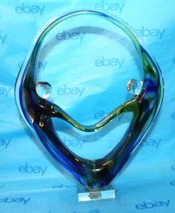 Unique Blown Glass Couple Figure , Small Blemish READ - Picture 1 of 12