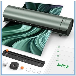 Máquina laminadora Qfun 11x17 laminadora térmica en frío, máquina laminadora de 13 pulgadas 6 - Imagen 1 de 13