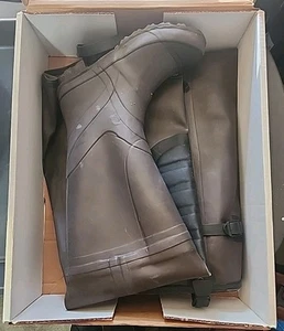 Pro Line Size 7 Brown Rubber Hip Boots - Picture 1 of 5