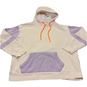 C.O.9.1 Cotton On Hoodie Pink Colorblock Women's Medium Womens Drawstring Pocket - Picture 1 of 5