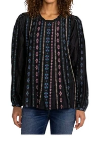 Johnny Was bestickte geblümte Calico Bluse Gr. Small - Bild 1 von 13
