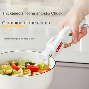Anti-scald Gripper Clip Non-slip Plate Bowl Clip Retriever Tongs Kitchen Tool - Picture 1 of 16