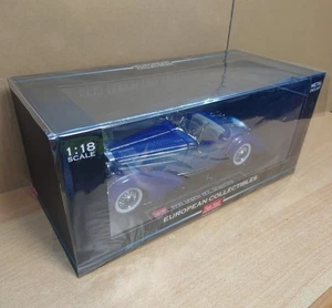 1/18 Horch 855 Roadster 1939 Blue Diecast Minicar Sunstar - Picture 1 of 10